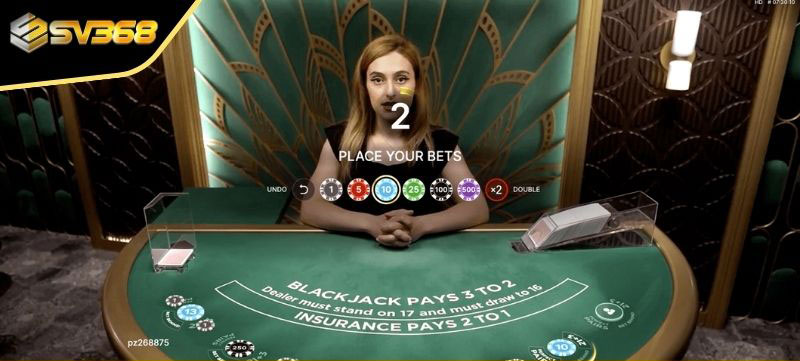 Trình tự diễn ra ván cược Blackjack
