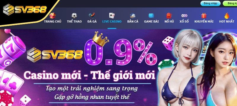 Giới thiệu tổng quan Casino SV368