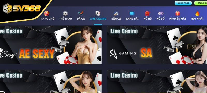 Sảnh game đặc sắc và phong phú