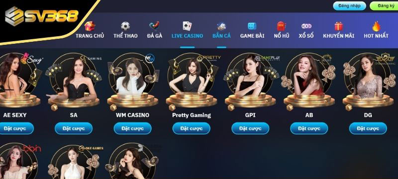 Top game nổi bật tại Casino SV368