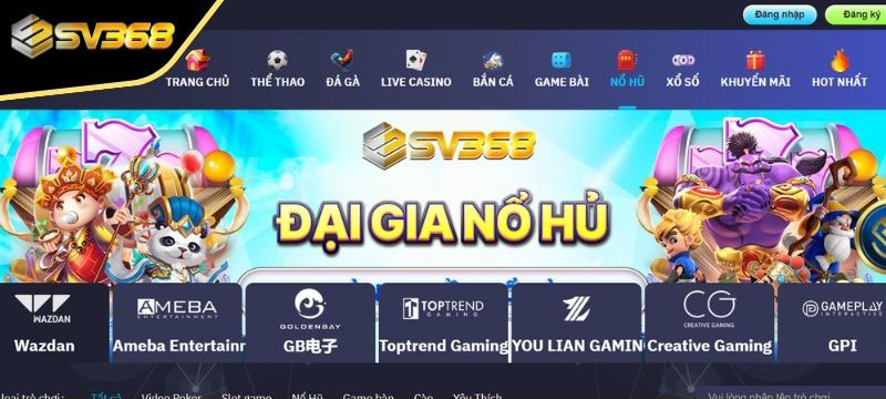 Tìm hiểu về sảnh game Nổ Hũ SV368
