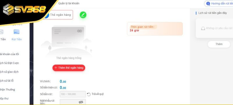 Lưu ý cần ghi nhớ khi rút tiền SV368