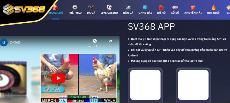 Một số lưu ý khi tải App SV368 tránh gây ra lỗi