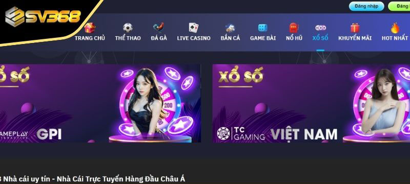Hướng dẫn tham gia Xổ Số SV368